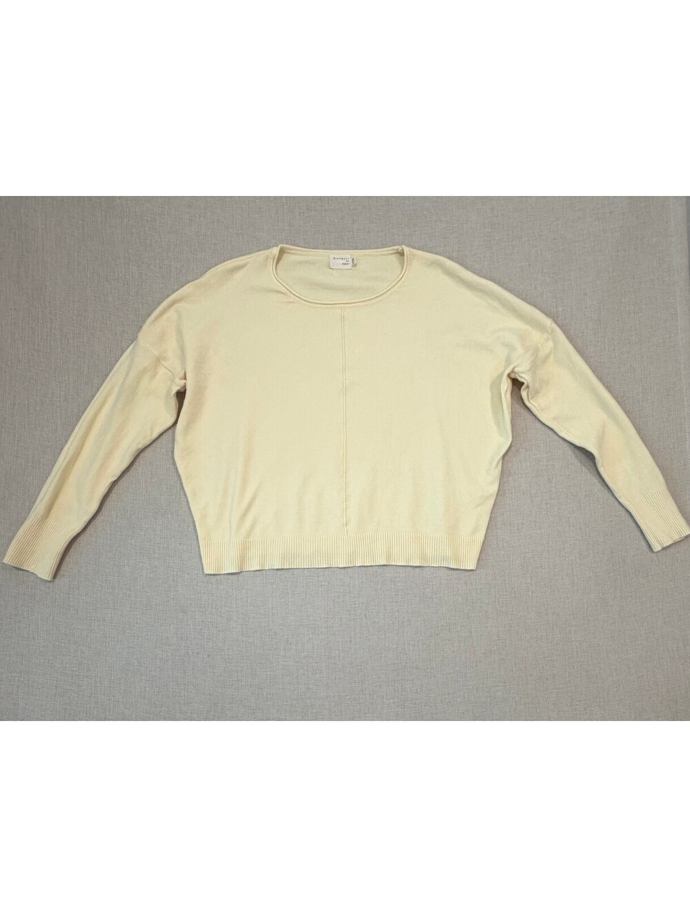 Dreamers by Debut Soft Yellow Sweater Top - Medium / Large